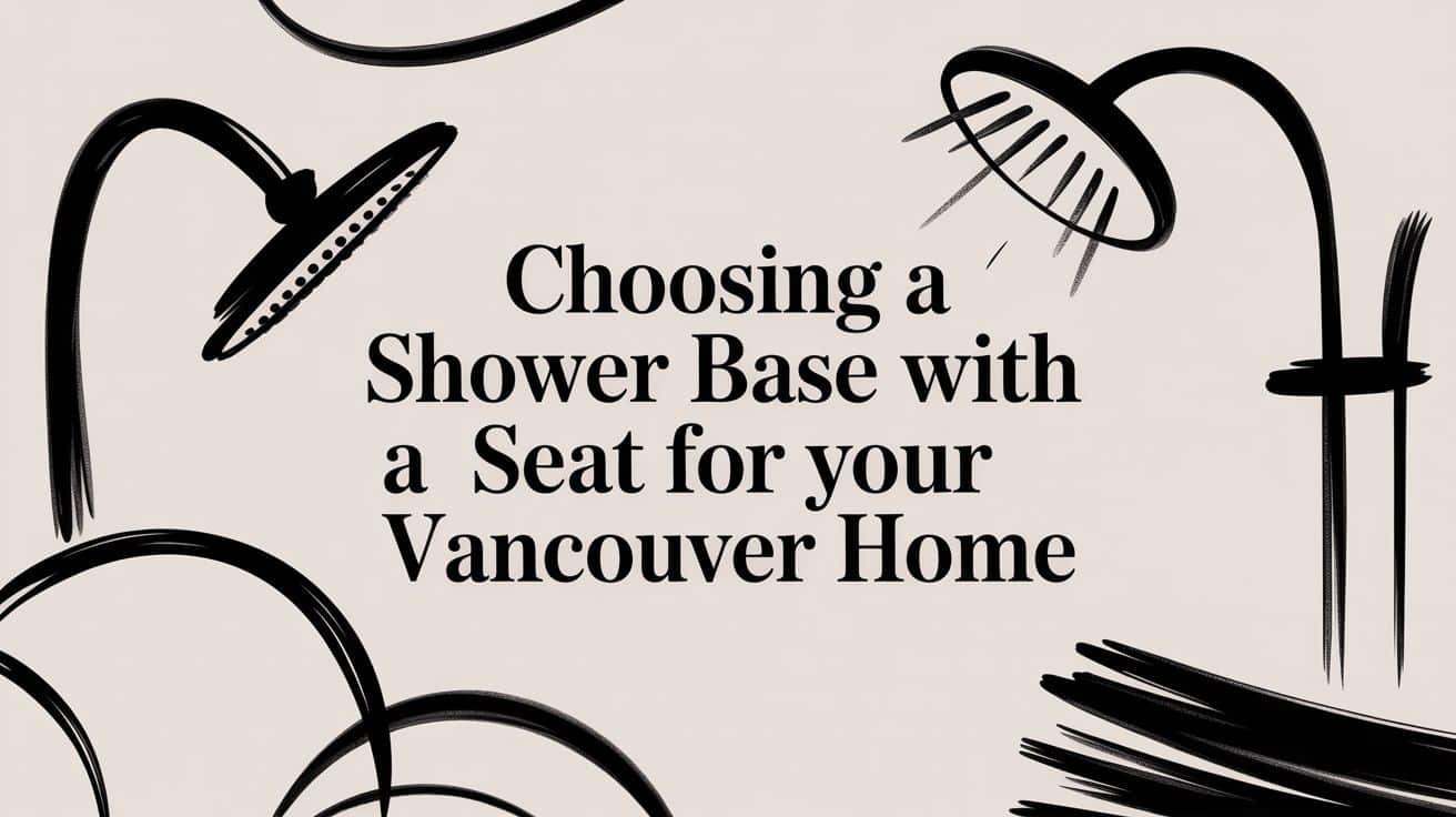 Perfect shower base with a seat for your Vancouver home