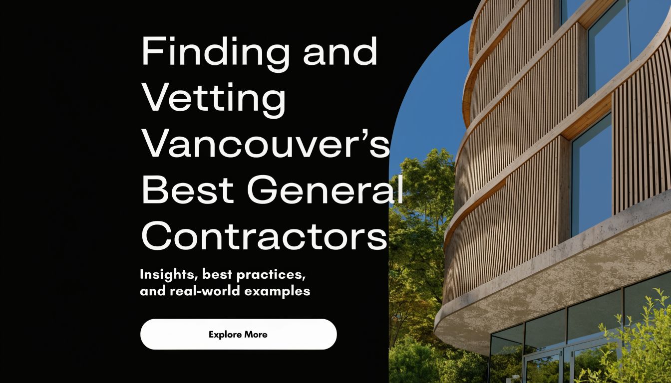 A modern building facade representing the professional search for reliable general contractors in Vancouver.